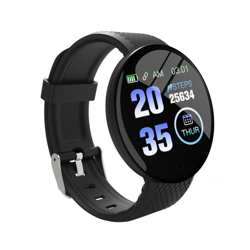 D18 Sport Smart Watch For Women Men BT V4.0 1.44inch Smartwatch Blood Pressure Heart Rate Monitoring Fitness Bracelet
