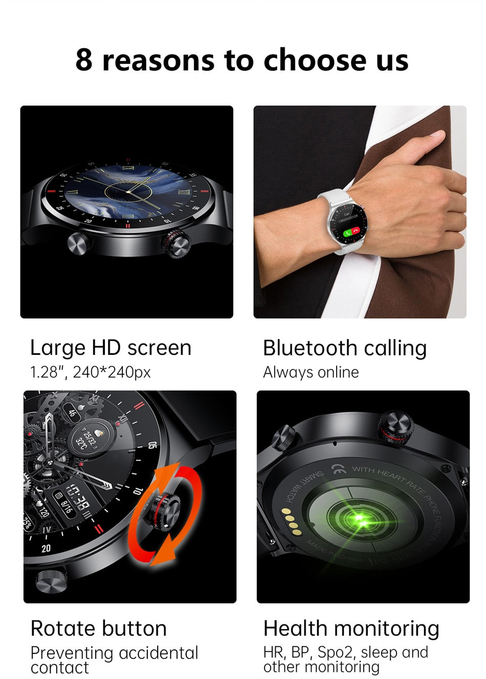 Xiaomi QW33 Smart Watch Men Bluetooth
