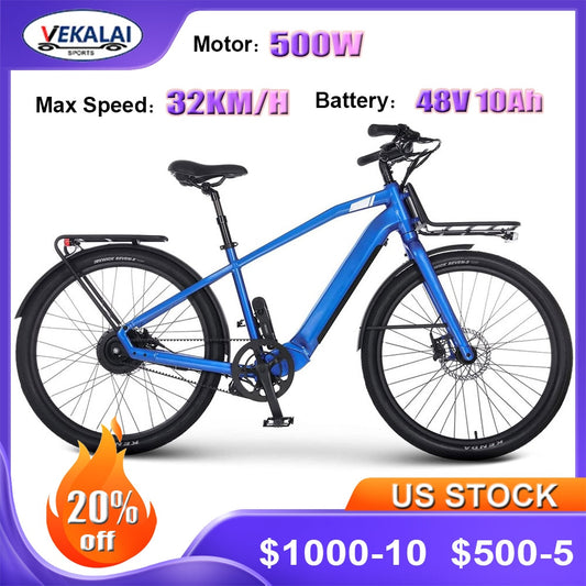 Electric Bike for Adults 500W 48V 14Ah Electric Mountain Bicycle