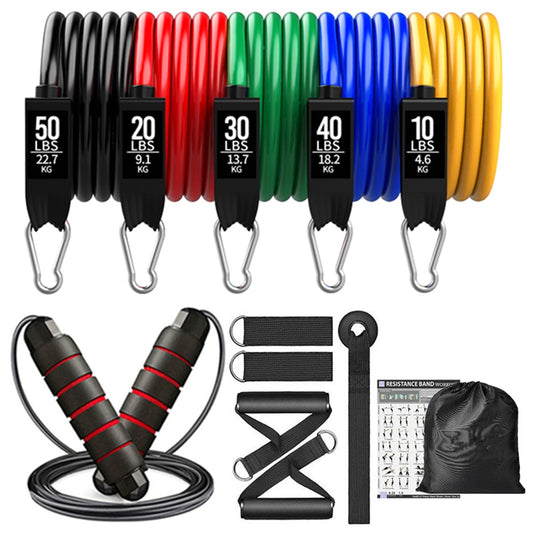 300lbs Exercise Resistance Bands Set