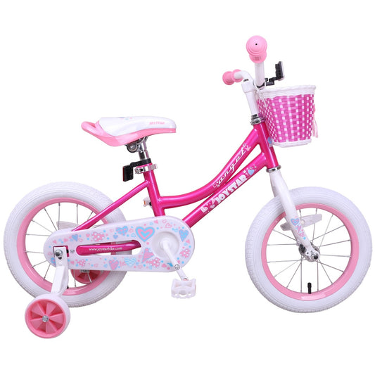 Colorful Girls Bike with Basket Training Wheels 12 14 16 18 Inch