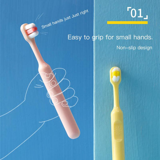 Children Toothbrush Non-slip Soft Bristle