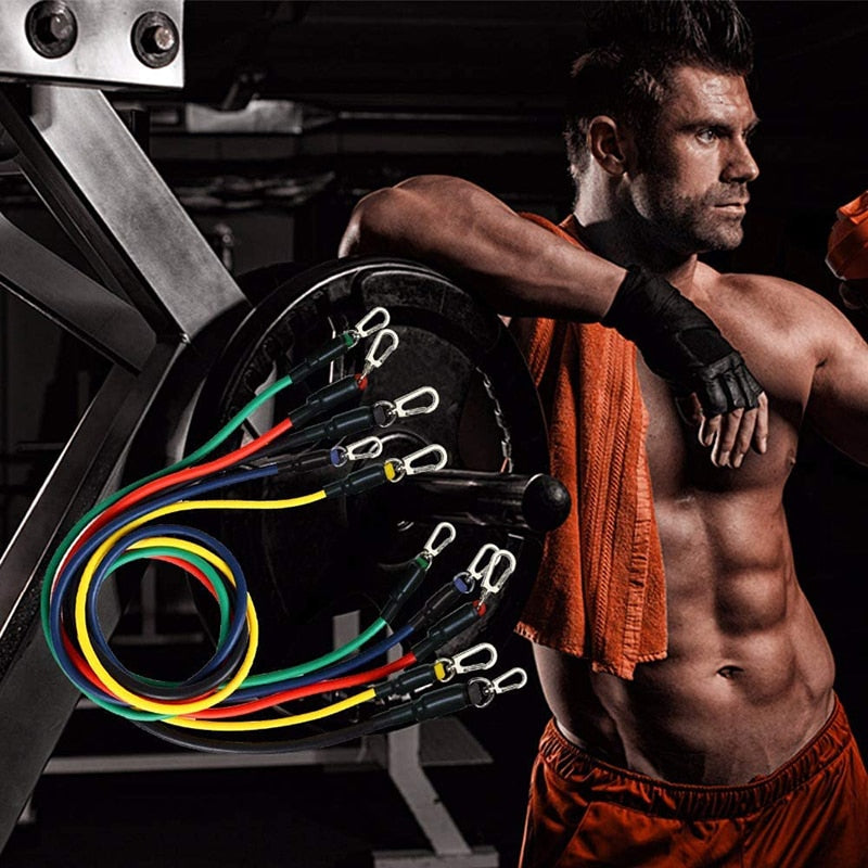 11-piece Gym Fitness Resistance Bands