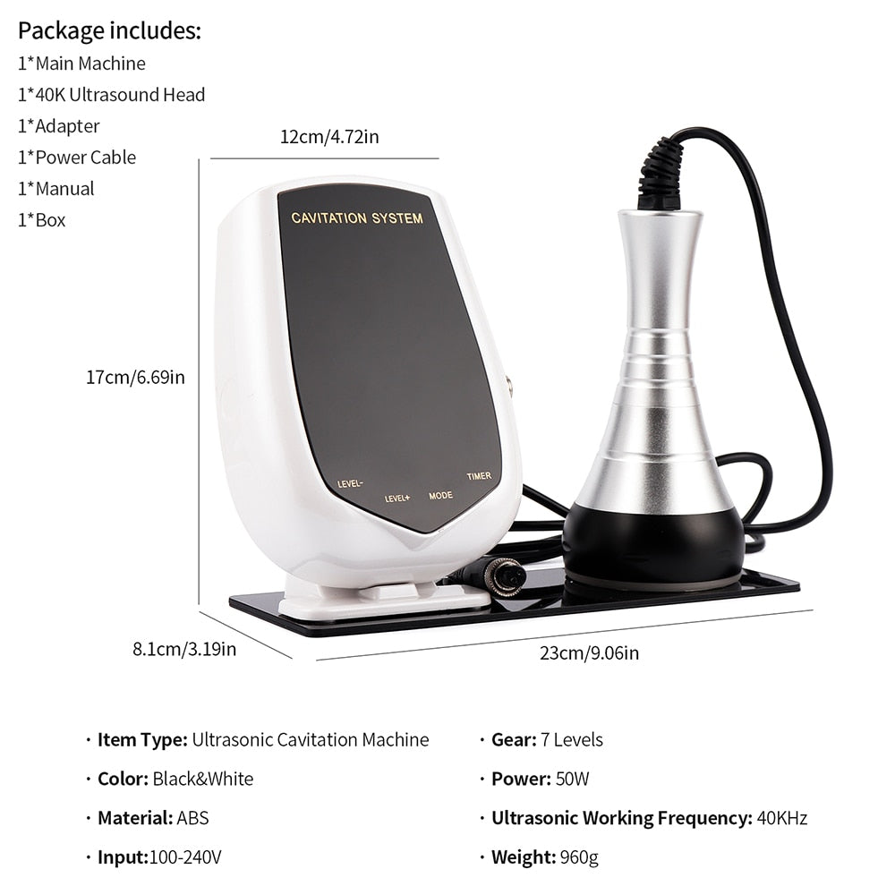 40K Cavitation Ultrasonic Body Slimming Machine