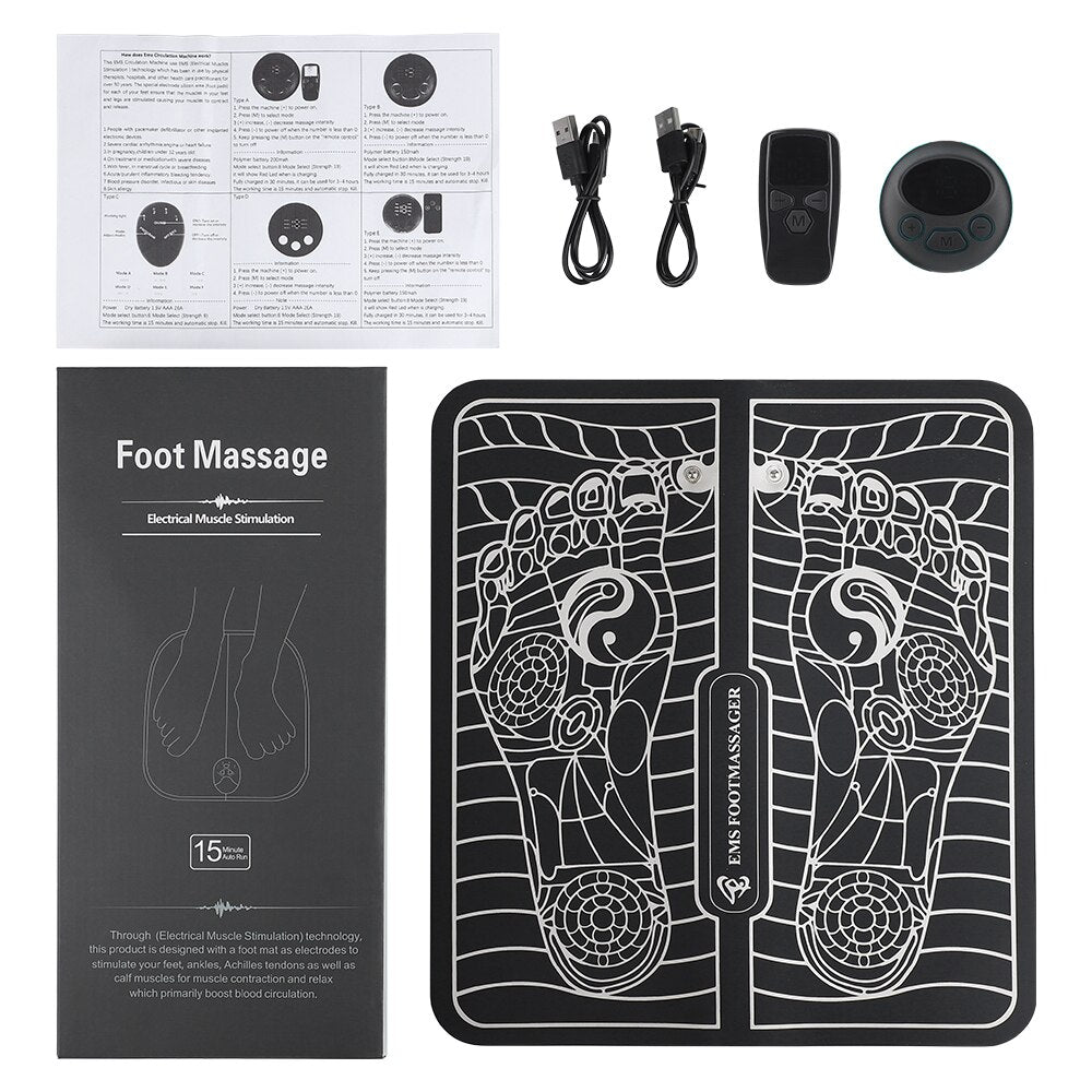 Remote Control EMS Foot Massager Pad