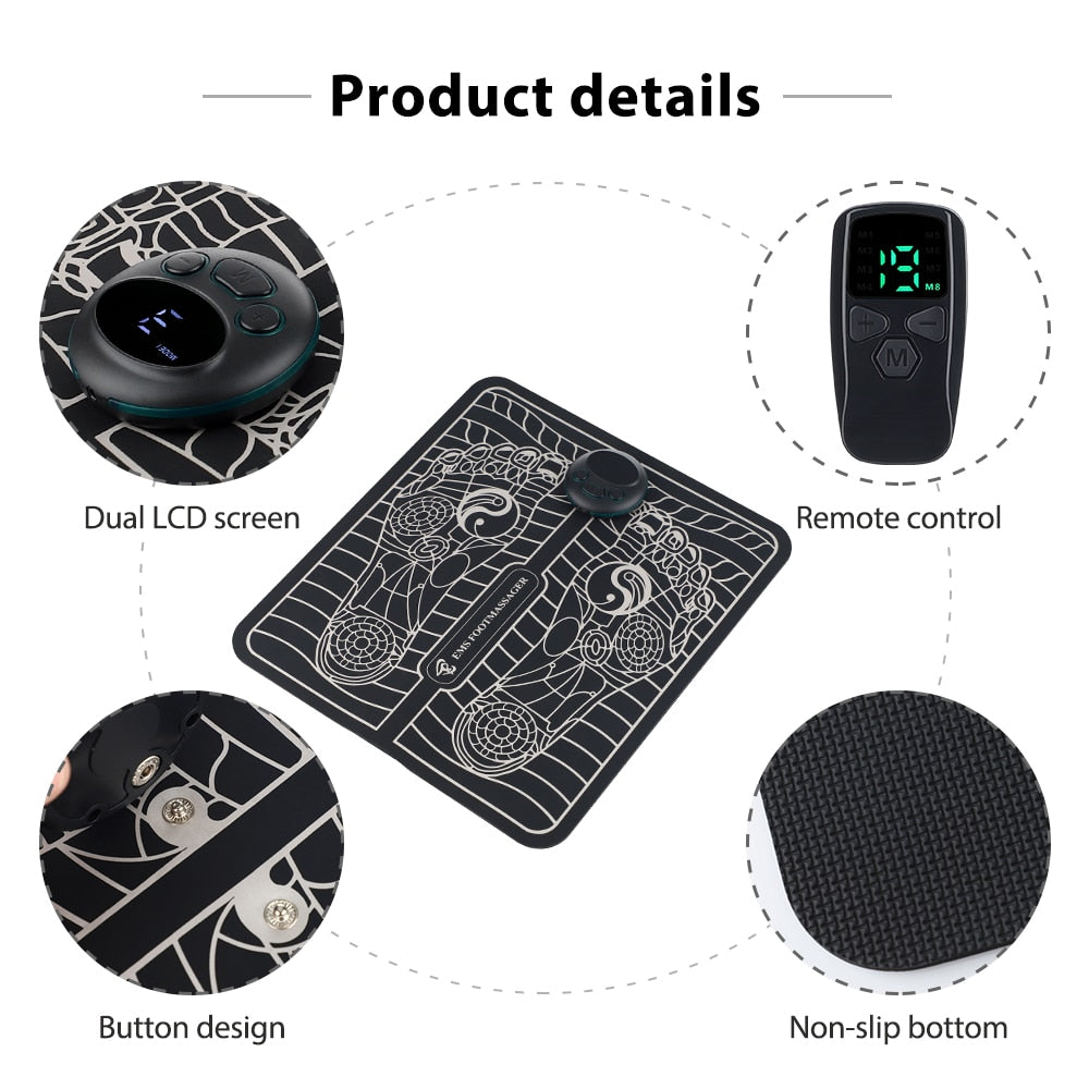 Remote Control EMS Foot Massager Pad