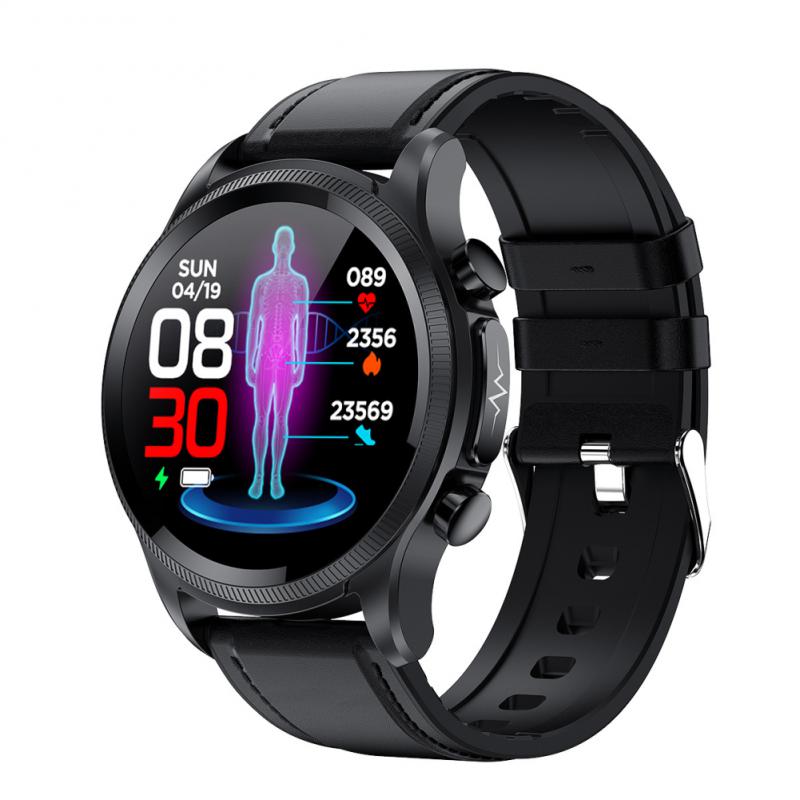 ECG PPG Blood Glucose Smart Watch Men Blood Pressure Heart Rate Body Temperature Smartwatch Waterproof Sports Tracker Watch